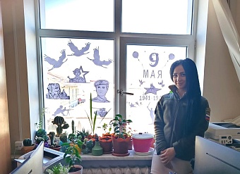 В Ставрополе сотрудники Северо-Кавказского управления Росприроднадзора приняли участие во Всероссийской акции «Окна Победы»