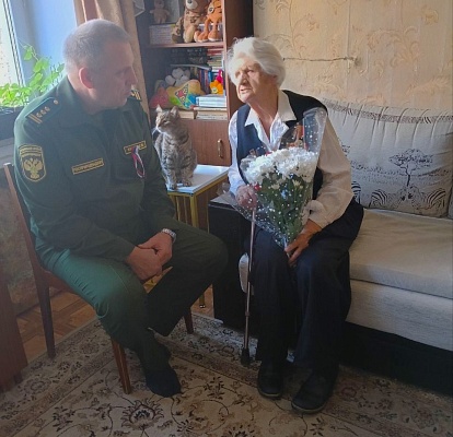В городе Челябинске Росприроднадзор продолжает поздравлять ветеранов Великой Отечественной войны