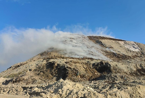 В Новороссийске произошло возгорание на полигоне ТКО ООО «Терра-Н»