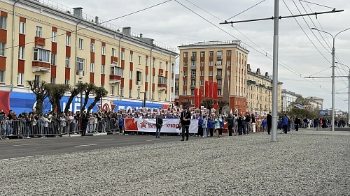 Сотрудники Енисейского управления Росприроднадзора приняли участие в шествии «Бессмертный полк»