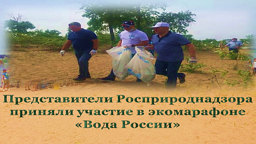 Представители Росприроднадзора приняли участие в экомарафоне «Вода России"