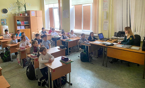 В Ростовской области сотрудники Росприроднадзора провели экологический урок для школьников