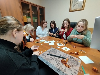Сотрудники ЦЛАТИ провели мастер-класс «Георгиевская ленточка»