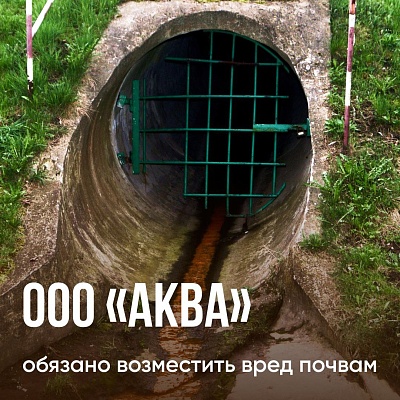 Суд обязал ООО «Аква» выплатить 191 145 рублей за вред причиненный почвам
