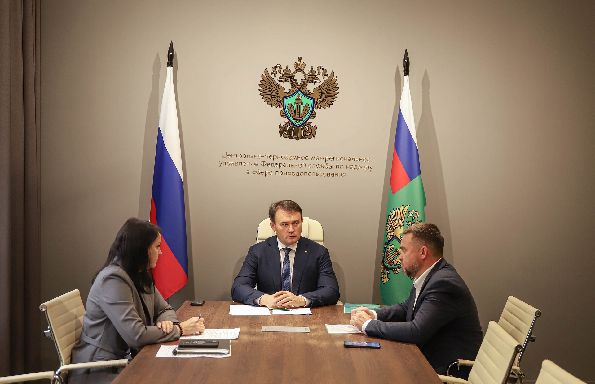 Руководитель Центрально-Черноземного управления Росприроднадзора Алексей Карякин и заместитель Главы Тамбовской области Евгений Зименко провели рабочую встречу 