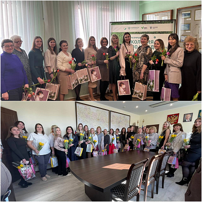 Росприроднадзор по Саратовской и Пензенской областям поздравил женский коллектив Управления с Международным женским днём