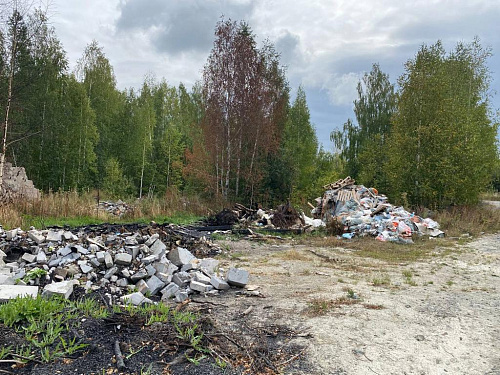 Инспекторы Уральского управления Росприроднадзора выявили несанкционированную свалку на территории  поселка Шабровский. 