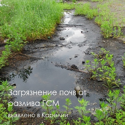 Инспекторы Балтийско-Арктического межрегионального управления Росприроднадзора провели выездное обследование по факту разлива горюче-смазочных материалов на территории Республики Карелия