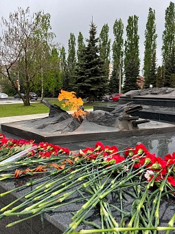 В Воронеже представители Росприроднадзора возложили цветы к Могиле Неизвестного Солдата